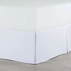Martex Inverted Pleat Bedskirt King Size, White